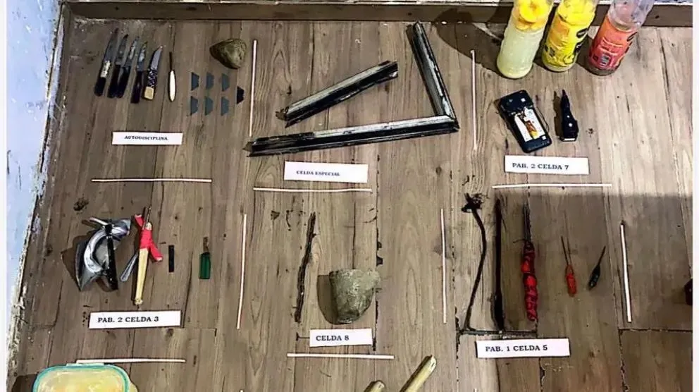 El procedimiento se realizó durante la mañana del martes 23 de diciembre y abarcó la totalidad de los pabellones, celdas especiales y sectores comunes del penal. (Foto: Gentileza)
