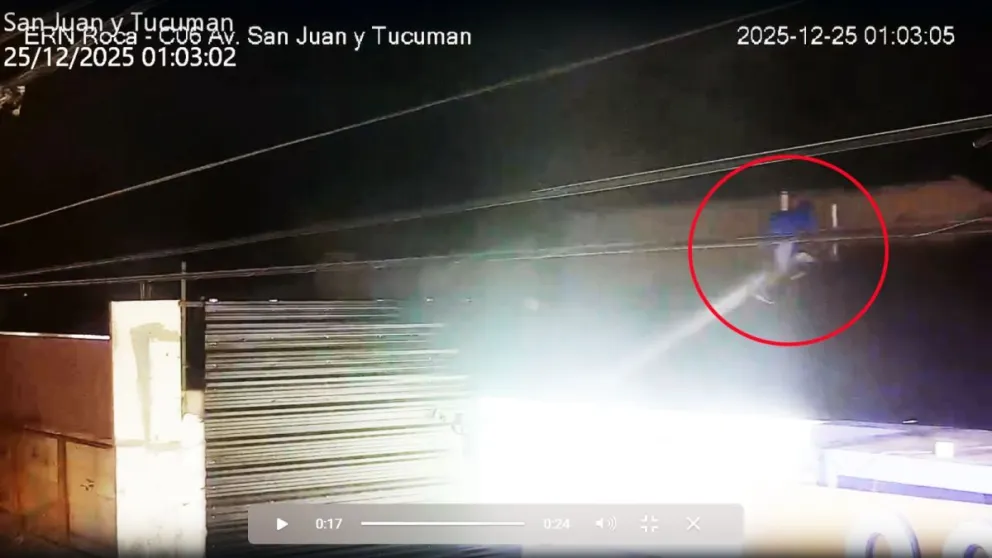 La secuencia fue registrada por cámaras del sistema 911 en San Juan y Tucumán. Foto: captura 911