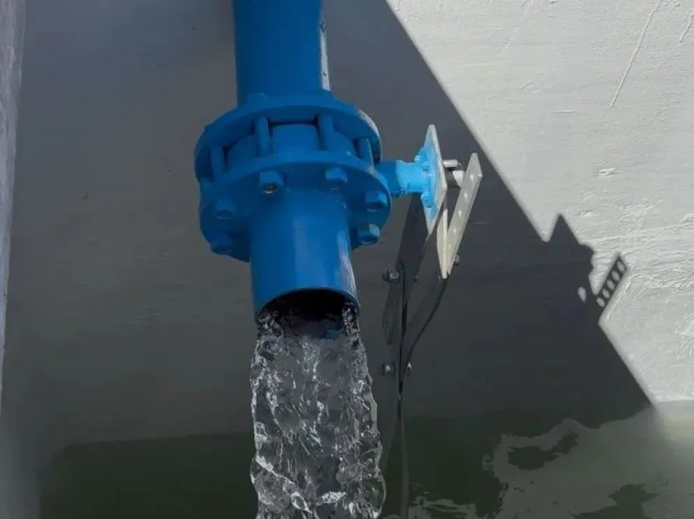 La cisterna que fue construida en el barrio ya se encuentra en funcionamiento. Foto: ANR