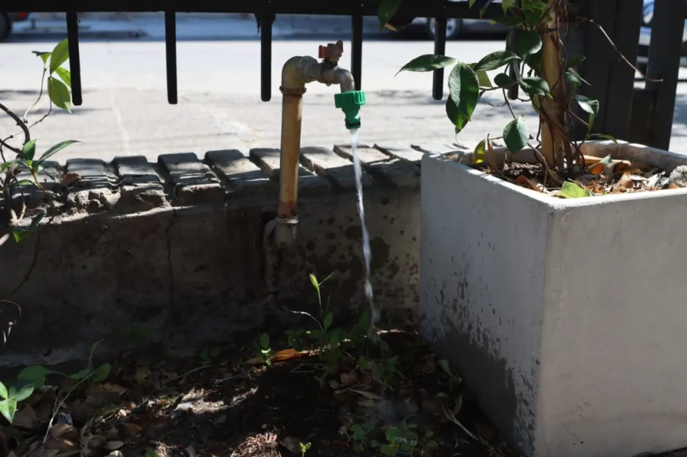 Desde la empresa encargada del suministro, afirman que millones de litros son desperdiciados por el mal uso del agua por parte de vecinos. Foto: Tania Domenicucci-ANR