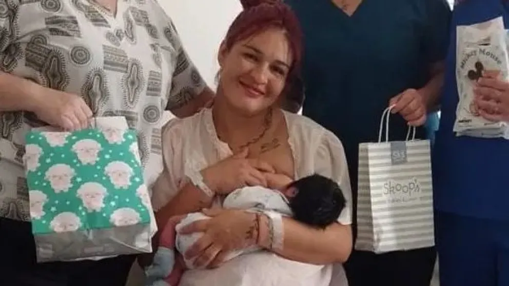 A las 3:10 de la madrugada nació Eithan Gael en el hospital de Roca. Foto: Gobierno de Río Negro.