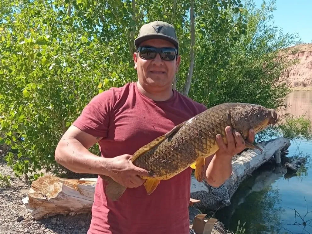 El primer Concurso de Pesca que se realizó el 8 de diciembre en El Pedrero. (Foto gentileza)