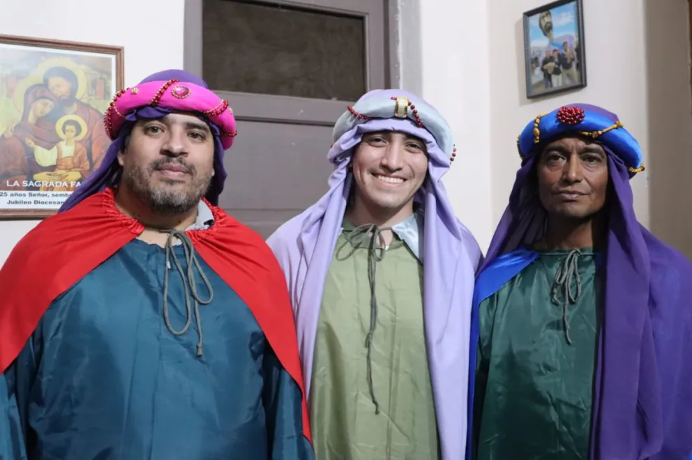 Los Reyes Magos visitaron la Catedral Nuestra Señora del Carmen. (Foto Tania Domenicucci)