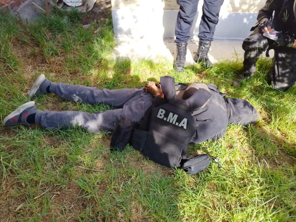Fue hallado en el patio trasero de una vivienda en calle Buenos Aires. (Foto gentileza)