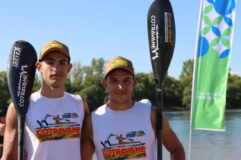 Desde Concepción del Uruguay, Agustín Ratto y de Choele Choel, Julián Salinas.  (Foto Tania Domenicucci)