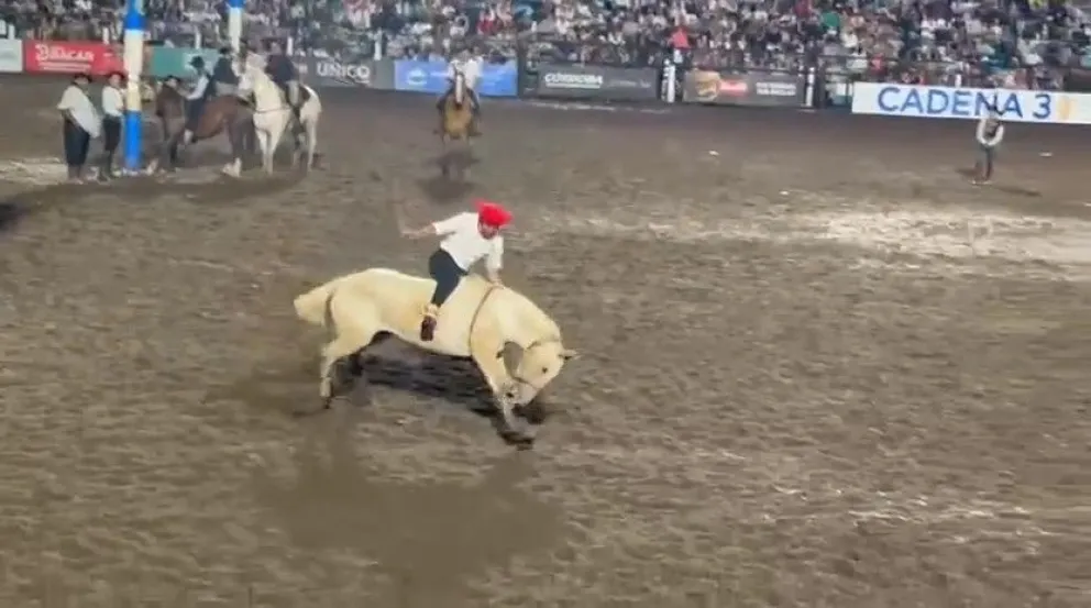 Darío Esteban García compite en la categoría Crina Limpia. (Foto gentileza)