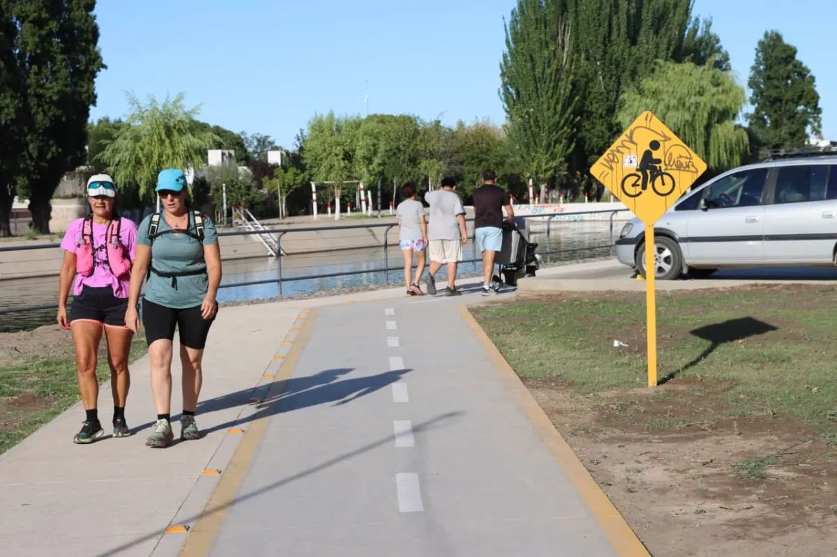 La nueva extensi&oacute;n es muy concurrida para realizar actividad f&iacute;sica. Foto: Tania Domenicucci - ANR