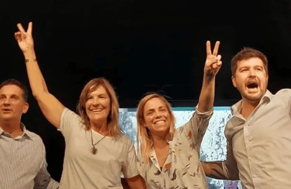 El triángulo de la polémica: Silvia Horne, María Emilia Soria y José Luis Berros. Foto: archivo