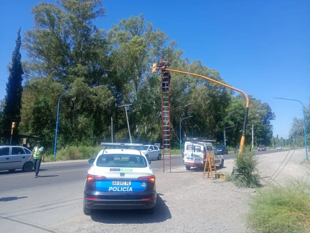El sistema permanece funcionando en modo intermitente. (Foto gentileza)