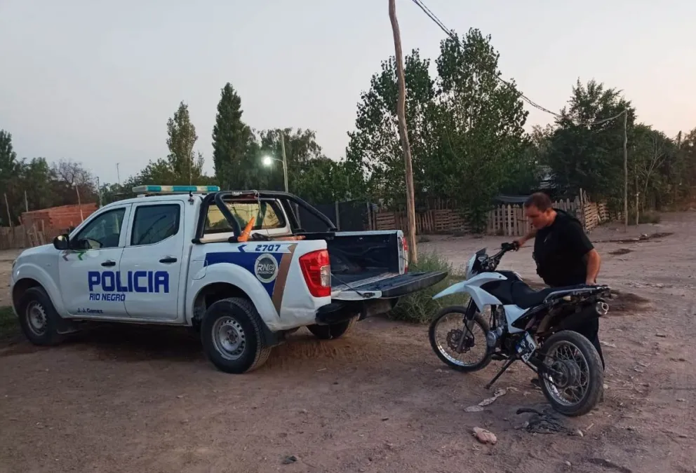 Según pudo corroborar la policía, el rodado había sido robado esa misma mañana. (Foto: Gentileza)