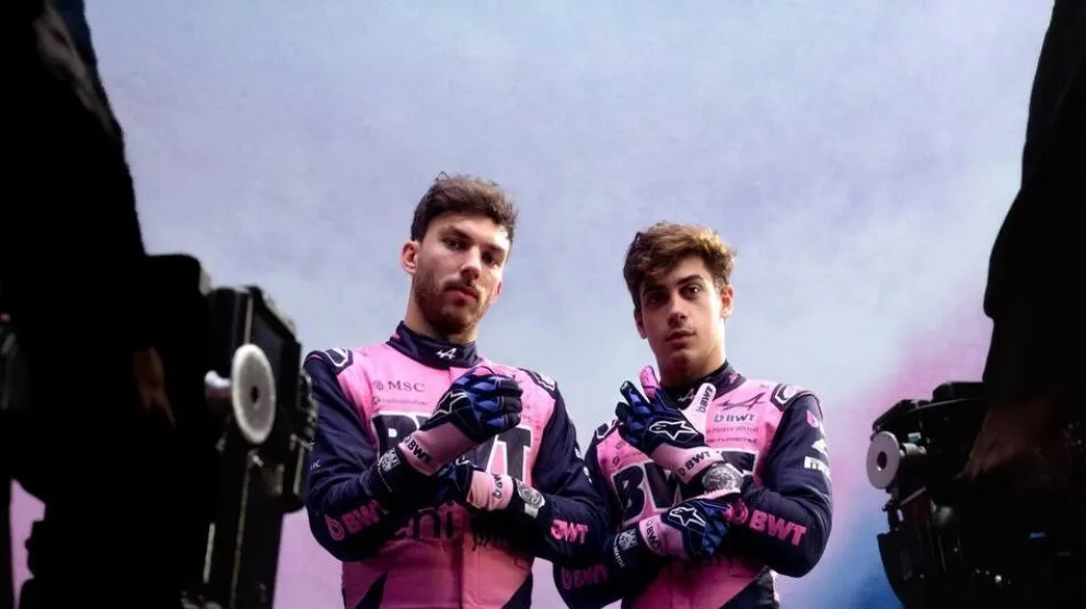 Pierre Gasly y Franco Colapinto. Foto: X AlpineF1Team