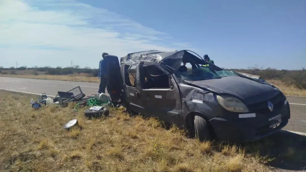 El siniestro se produjo luego de realizar una maniobra de adelantamiento sobre otro rodado. (Foto: Gentileza)