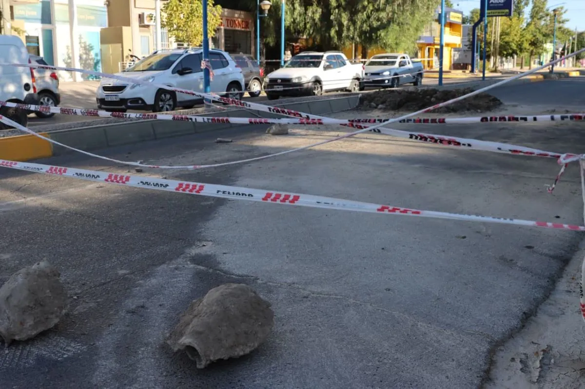 En el sector hay cintas de precauci&oacute;n. Foto: Tania Domenicucci