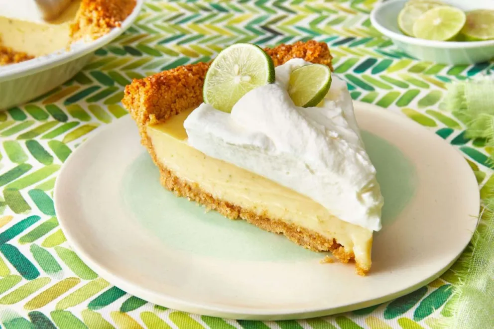 Key lime pie hecho en casa. 
