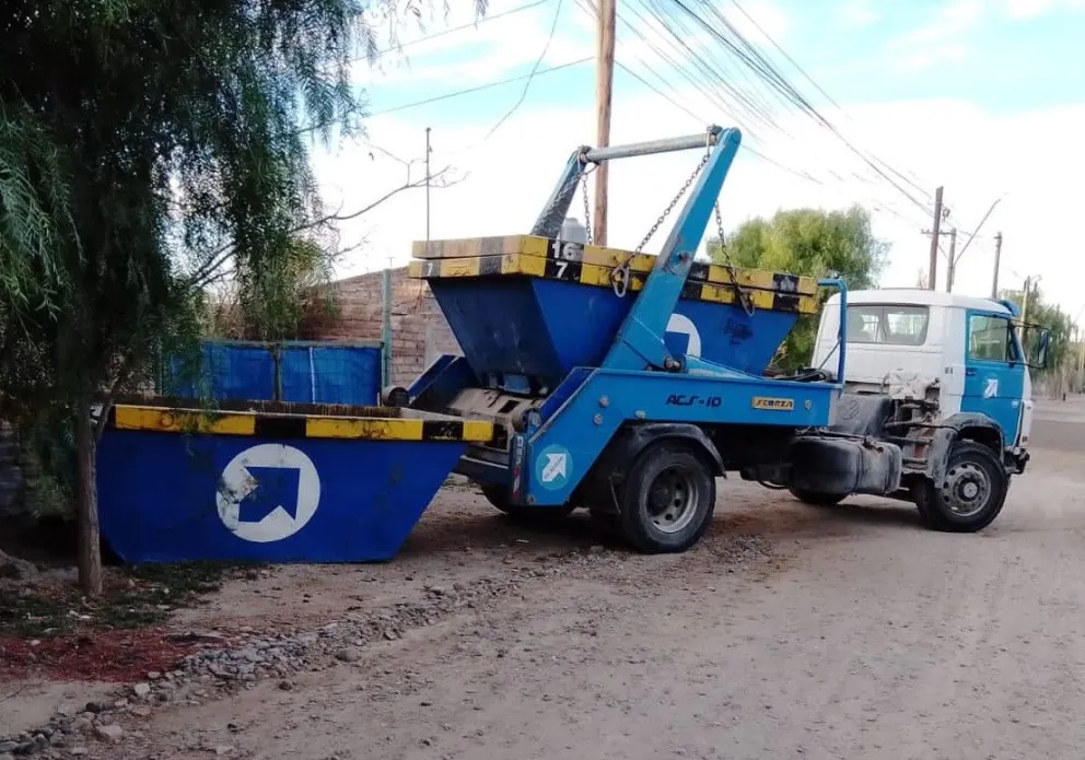 Los contenedores se distribuyen de forma rotativa por la ciudad. Foto: Municipio de Roca