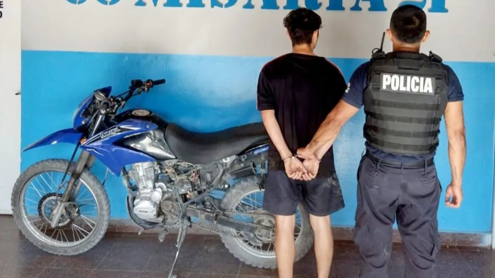 Detuvieron a un joven que circulaba en una Mondial TD 150 robada. (Foto gentileza)