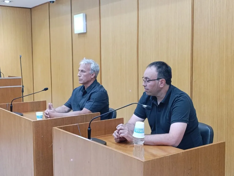 El anestesiólogo Mauricio Atencio Krausse habló este jueves ante el Tribunal en la audiencia de impugnación por la muerte de Valentín Mercado Toledo. Foto: Tania Domenicucci-ANR