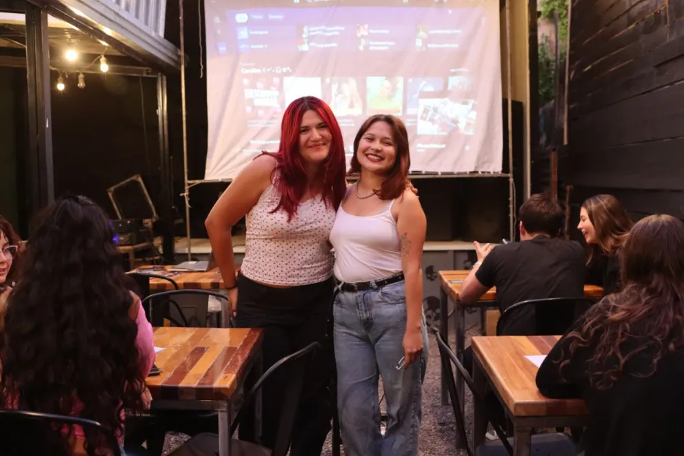 Carolina Pérez, Victoria Vilcavil, Catalina del Prado y Candela Bustamante son las impulsoras del proyecto cinefilo. Foto Tania Domenicucci-ANR