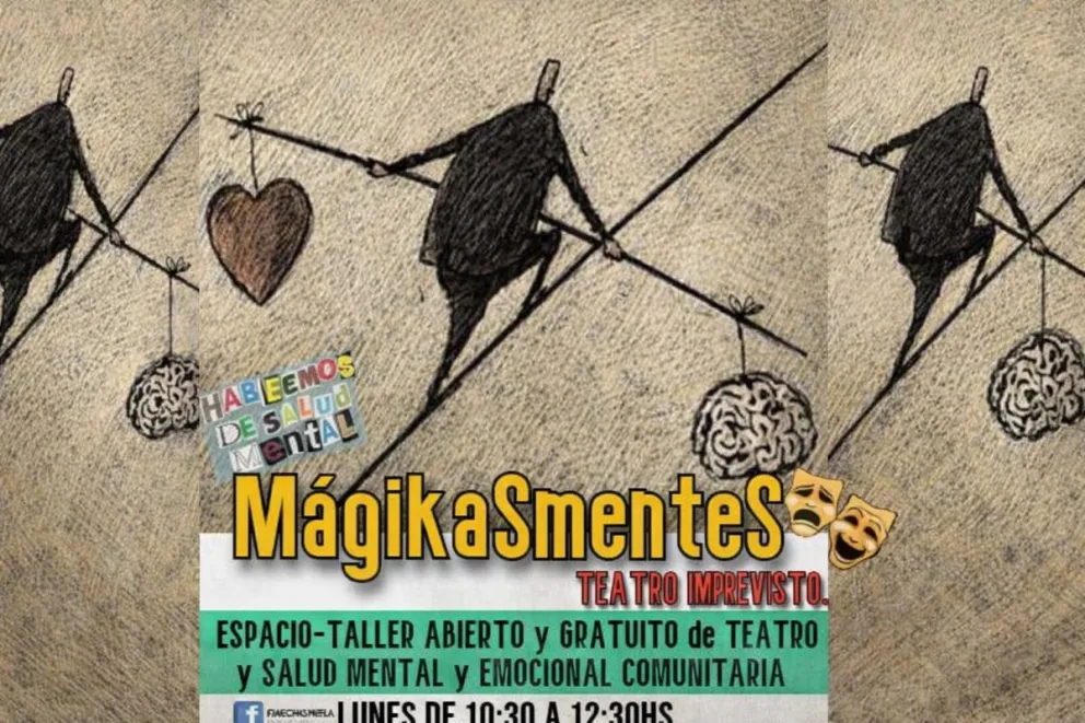“MagikasMentes” propone el juego teatral y la improvisación como formas de encuentro y cuidado emocional en clave comunitaria. Foto: redes