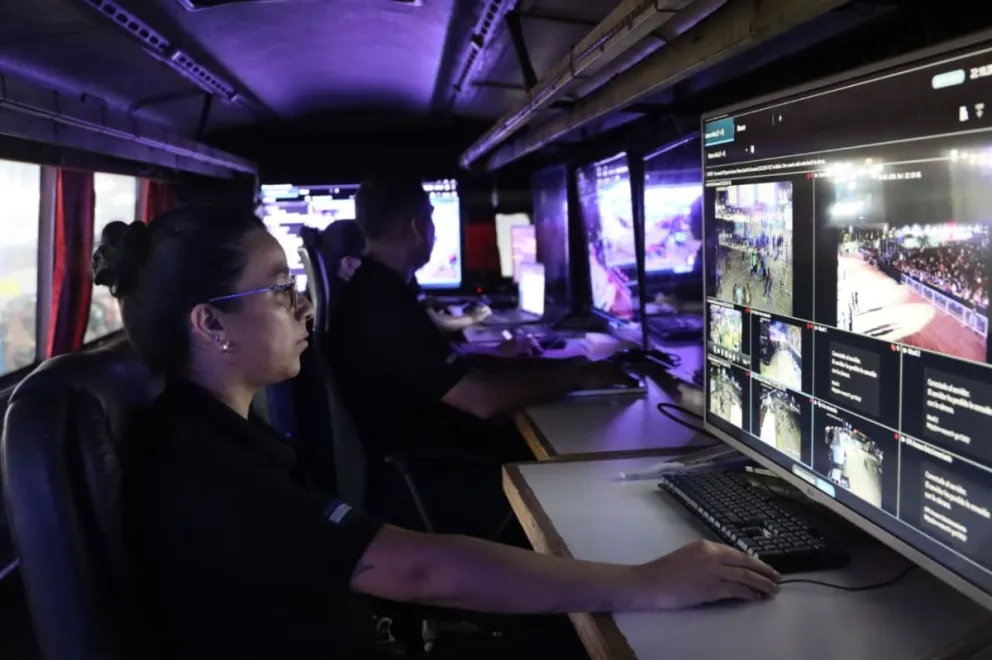 Se instalaron 20 cámaras y se realiza la vigilancia en tiempo real con tecnología de alta definición. Foto: Tania Domenicucci