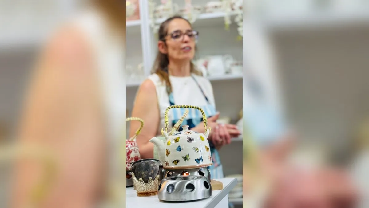 Sabrina combina en su casa de t&eacute; su segundo oficio y una pasi&oacute;n. Foto: gentileza