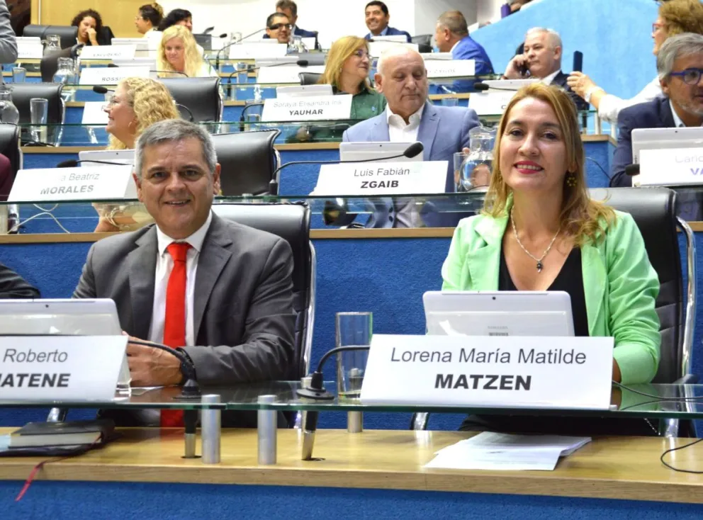 Matzen y Bernatene destacaron el perfil productivo de la provincia y aseguraron que el orden fiscal y la previsibilidad "son valores profundamente radicales". (Foto: Gentileza)