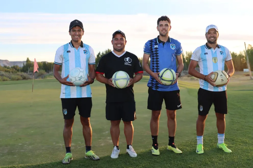 Los cuatro lograron la clasificación al Mundial de Footgolf tras imponerse en cinco exigentes rondas de competencia. Foto Tania Domenicucci-ANR