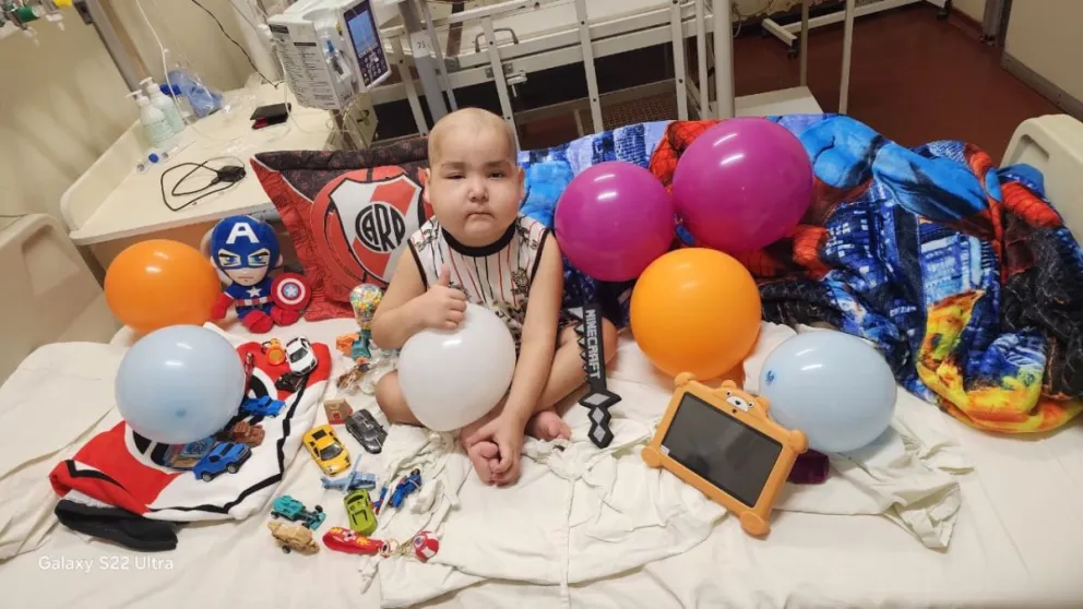 Mirko tiene 4 años y se encuentra internado en el hospital Garrahan. 