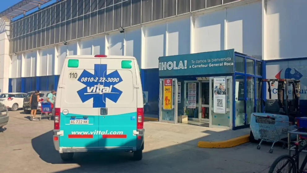 El hecho ocurrió esta tarde y debió asistir personal médico. Foto gentileza