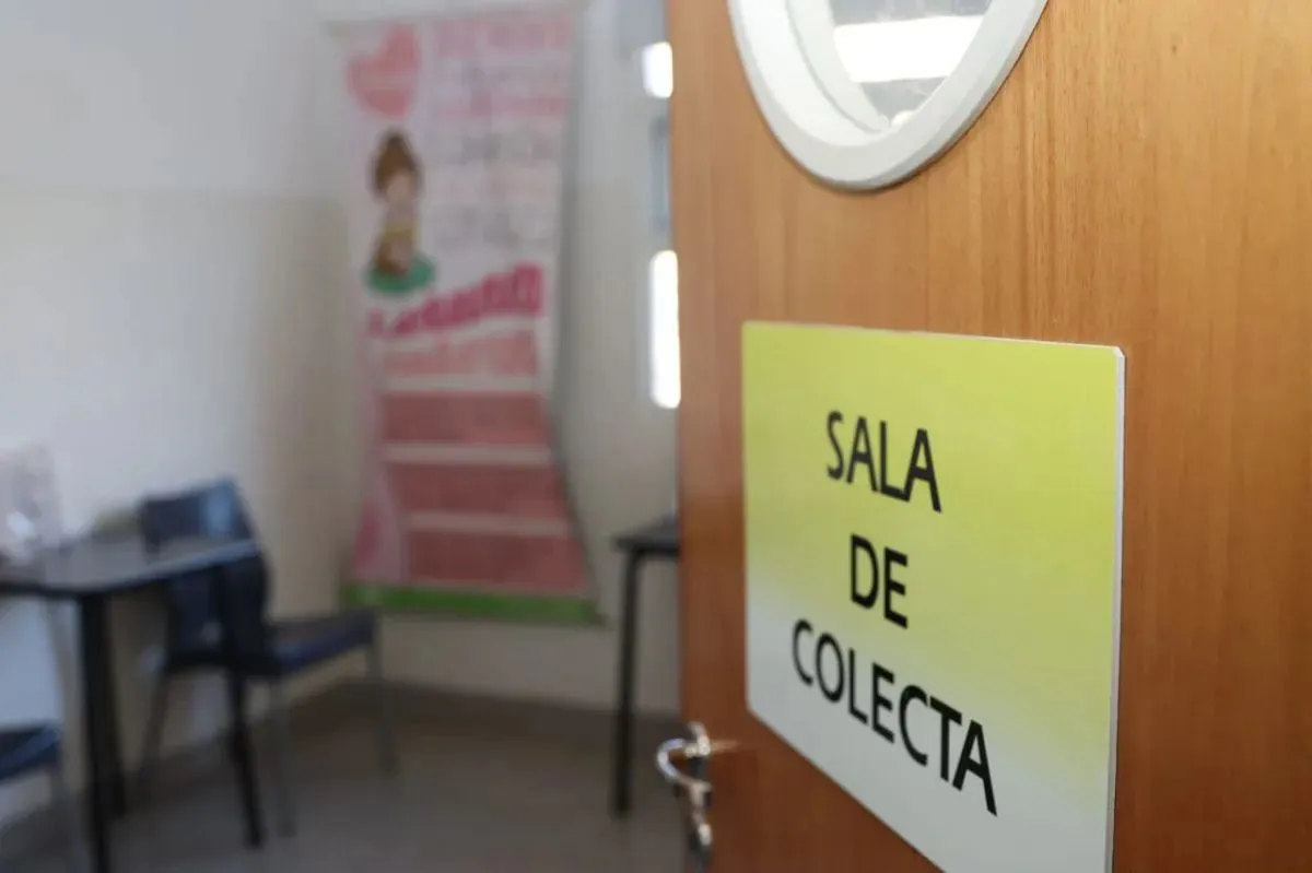La sala de colecta que funciona en el hospital de Roca. Foto: Tania Domenicucci