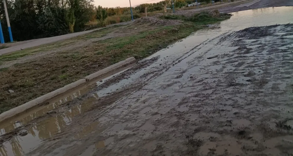 En ese estado se encontraba la artería donde se realizará el corte. Foto: ANR