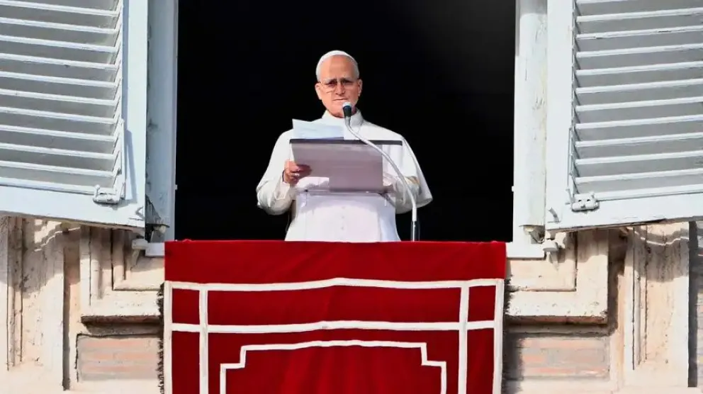 El pontífice habló desde la ventana del Palacio Apostólico.