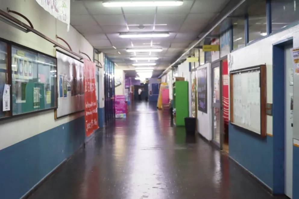 En roca, la protesta derivó en una Universidad Nacional del Comahue con muy pocas clases, y una URN cerrada en su totalidad. Foto Tania Domenicucci-ANR
