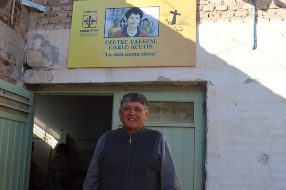 El Padre Chichilo, el impulsor del Centro Barrial Carlo Acutis. Foto: Tania Domenicucci
