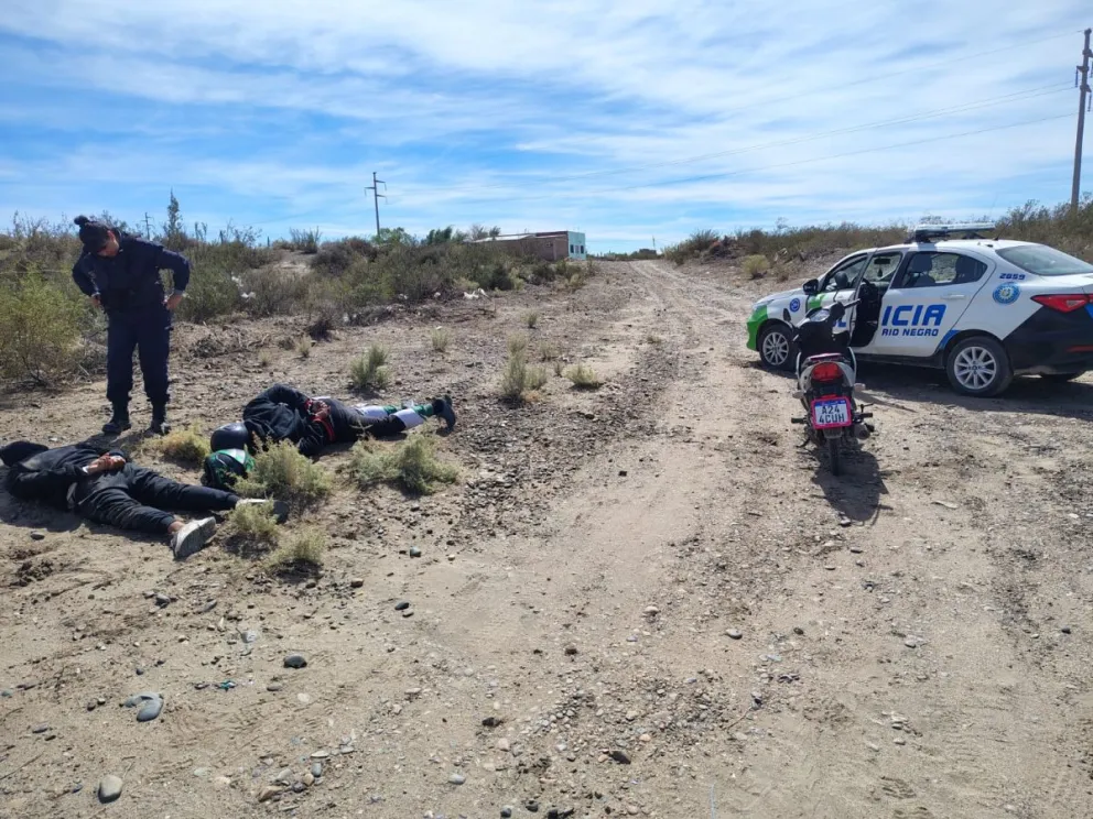 Las detenciones se dieron en zonas de puestos. Foto: Policía de Río Negro