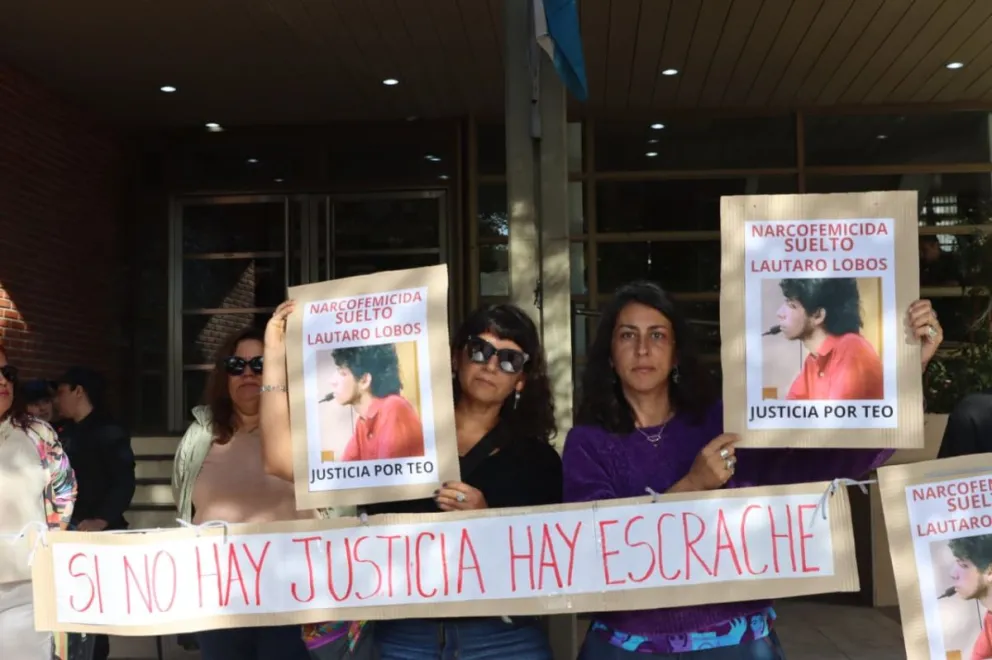 Lautaro Lobos es el imputado de la causa, familia y amigos exigen justicia. Foto: Tania Domenicucci - ANR