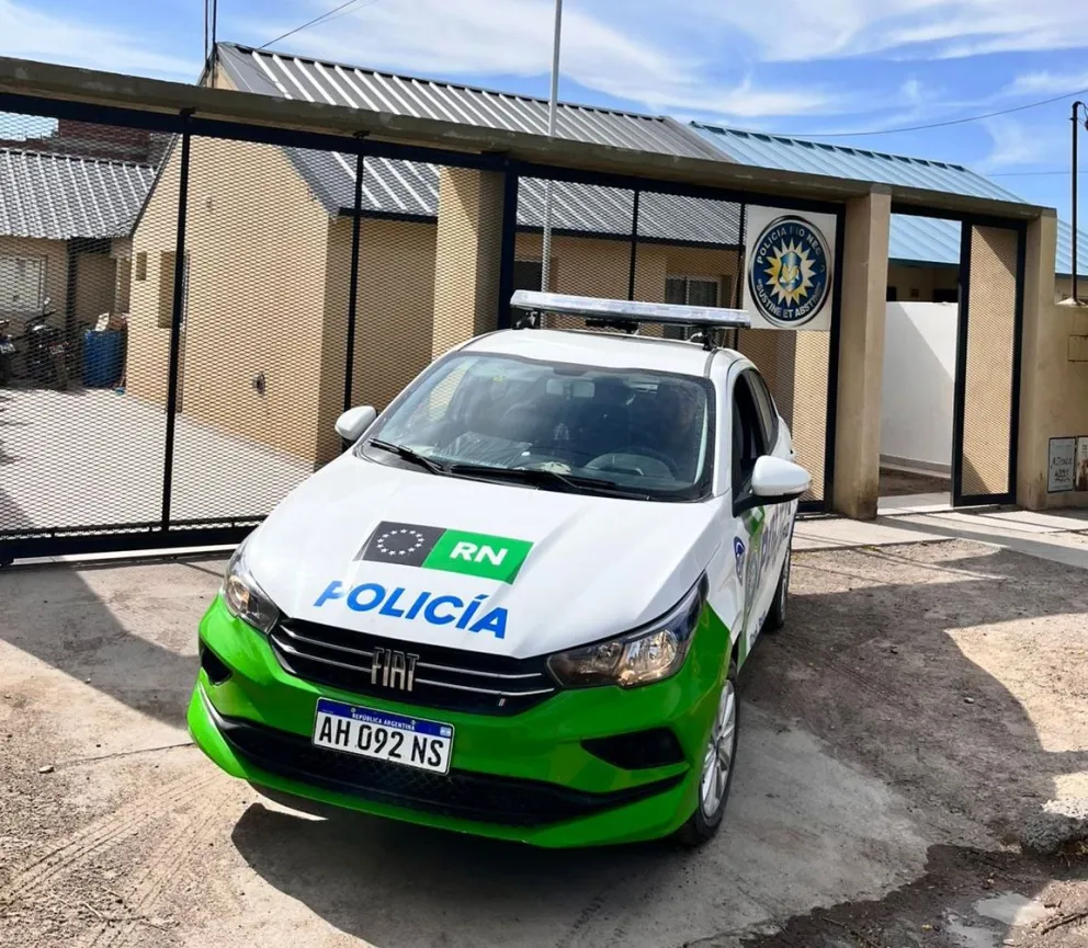 En el lugar intervino personal de la Subcomisaria 69 de Roca. Foto gentileza