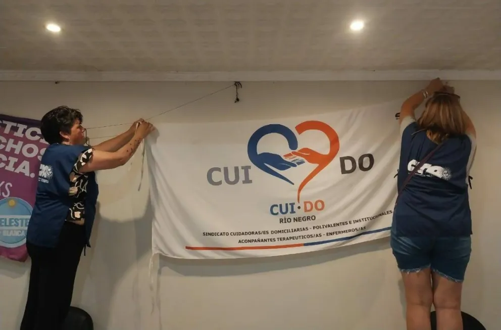 El sindicato que agrupa a cuidadores domiciliarios, enfermeros y acompañantes terapéuticos llega a Roca.  