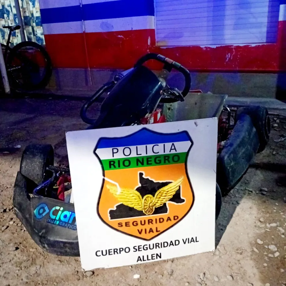 El vehículo fue secuestrado por los policías de Allen. Foto gentileza