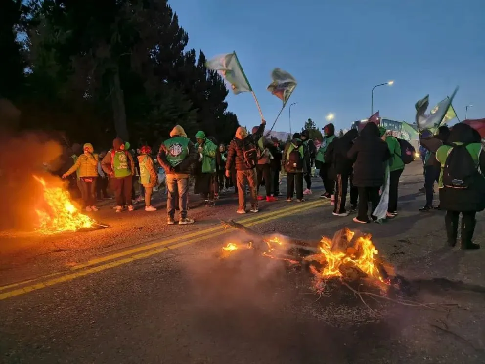 Una jornada de protesta de personal de ATE.
