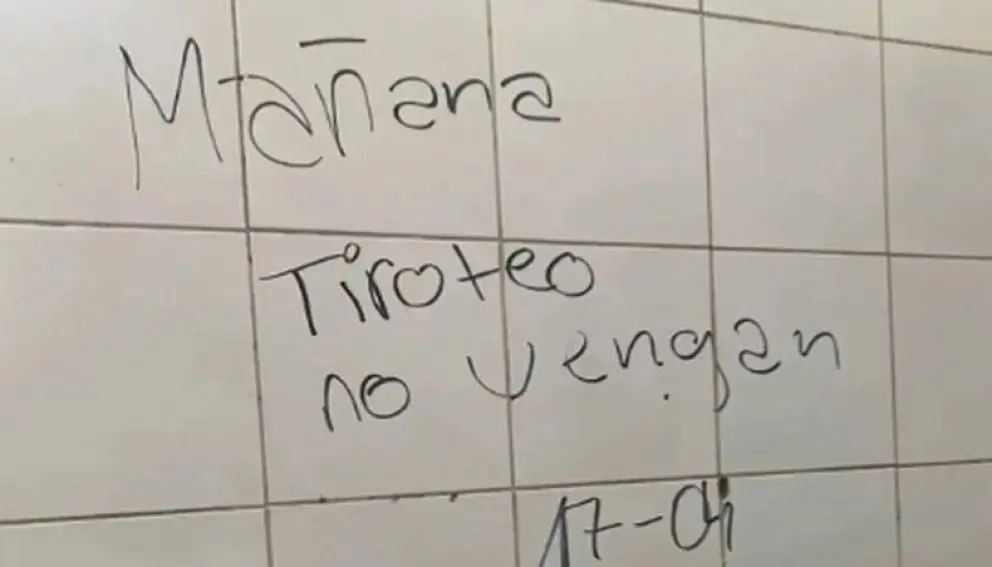 La ESRN 106 es una de las instituciones que sufrió amenazas con mensajes escritos en los baños. Foto: archivo