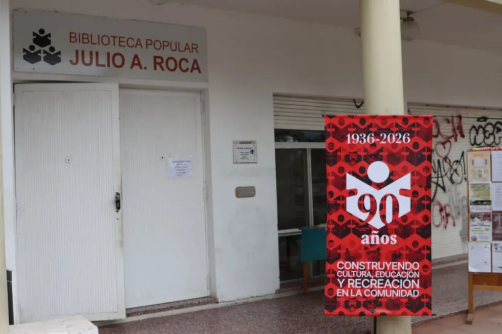 La biblioteca más antigua de Roca cumple 90 años de vida. Foto: Tania Domenicucci