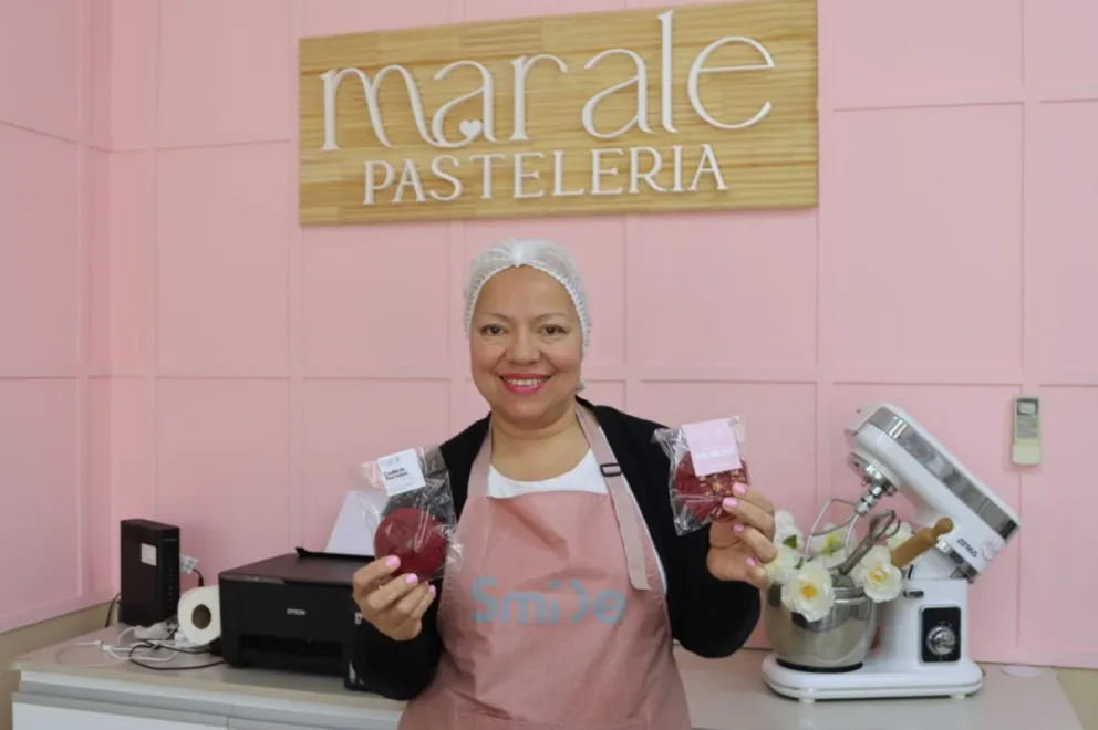 Marcela, llegó a Roca hace seis años y logró hacer su sueño realidad: tener su propio local. Foto: Tania Domenicucci