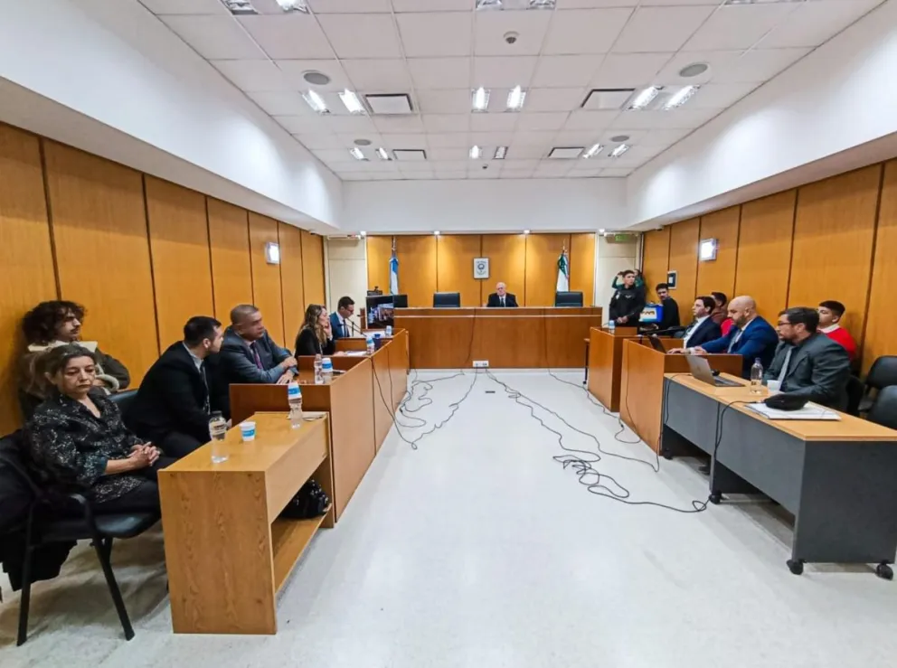 La intervención de Tomás duró varios minutos. Foto gentileza
