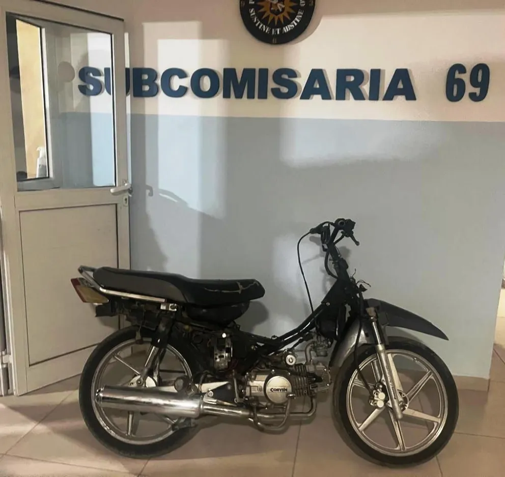 La moto tenía una denuncia por hurto 