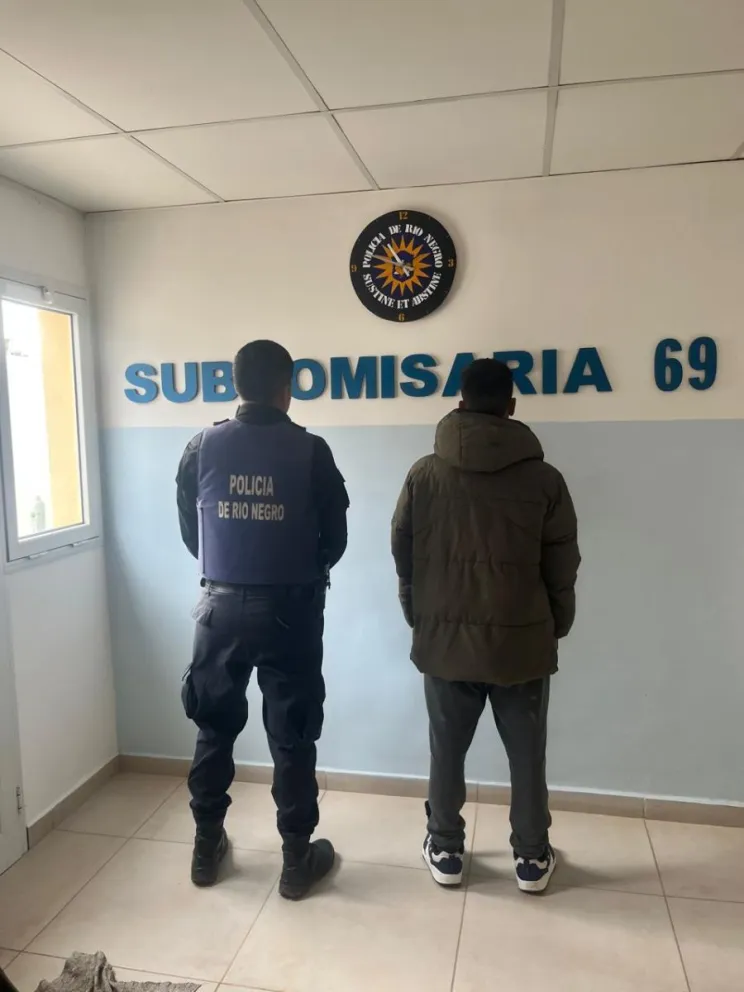 El alerta fue dada por la mujer damnificada, luego de que el sujeto se retirara de su casa. (Foto: Policía de RN)