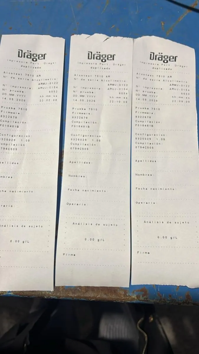 Los controles de alcoholemia realizados a los tres conductores involucrados dieron resultado negativo. Foto: Municipio Roca