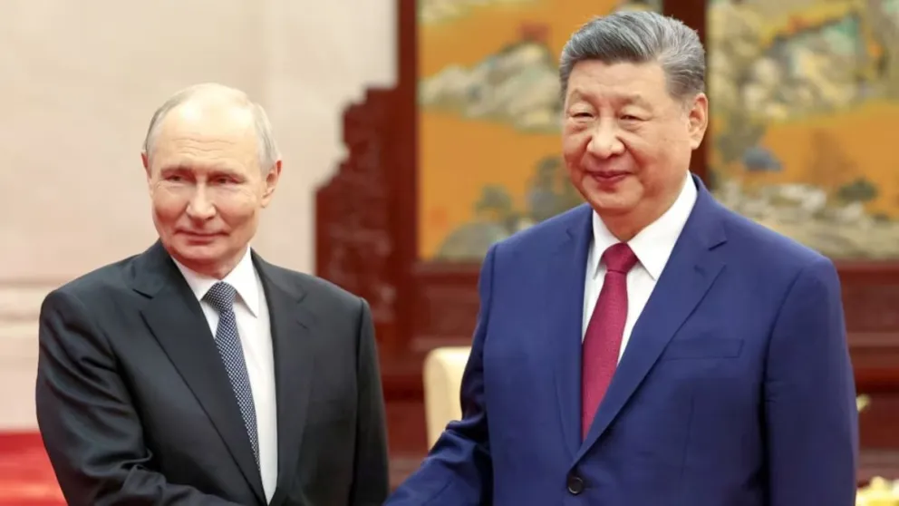 Los presidentes de Rusia, Vladimir Putin, y de China, Xi Jingping.