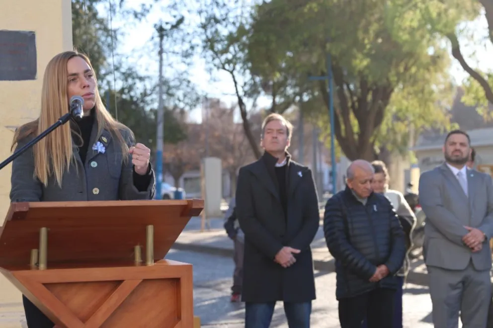 En su discurso la intendenta Soria hizo un raconto histórico desde el primer gobierno patrio a la actualidad. (Foto: Tania Domenicucci. ANR)