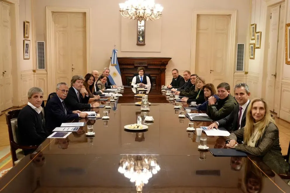 La reunión de Gabinete de esta mañana.